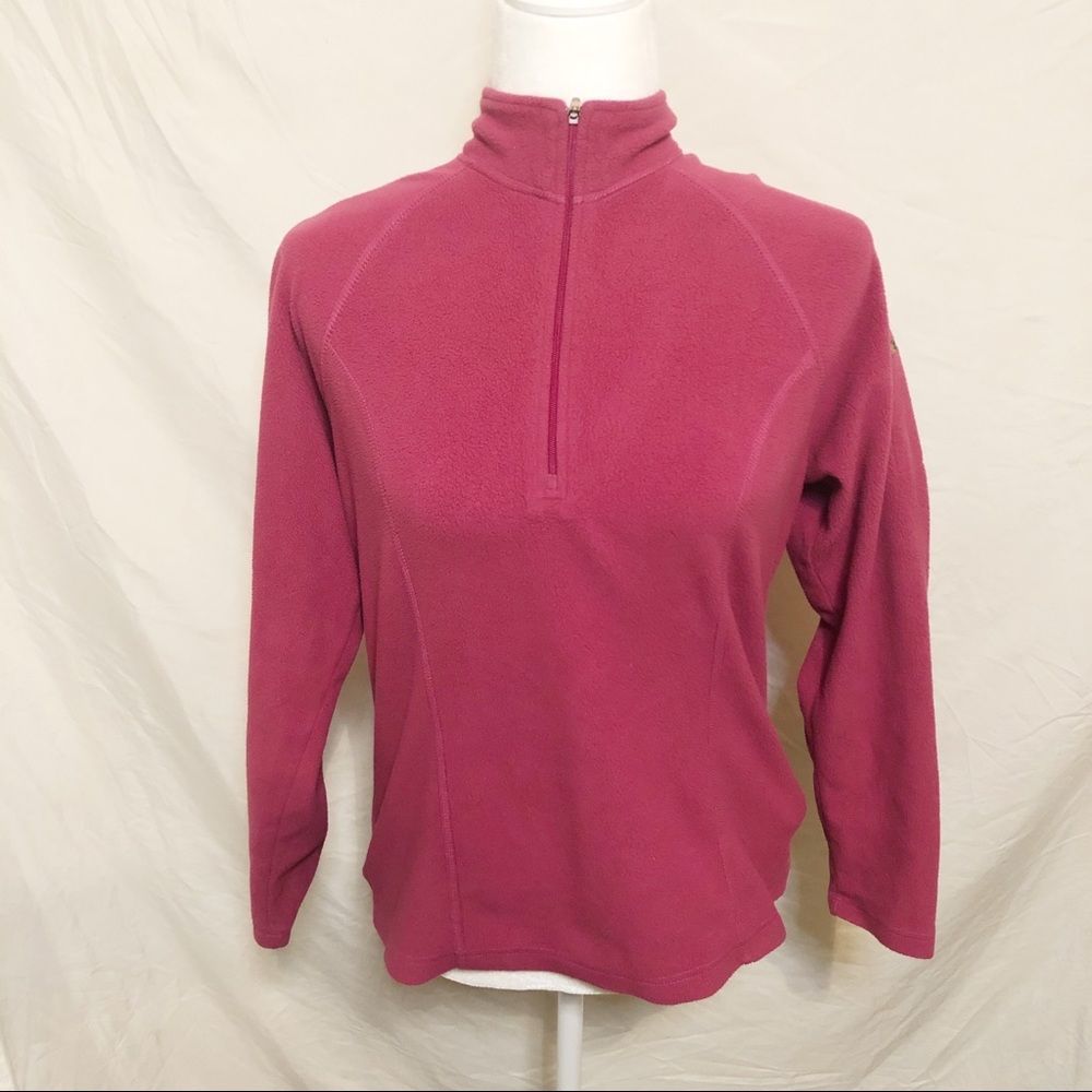 LL Bean Pink Sweater Half Zip